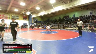 150 lbs Champ. Round 1 - Cross Rodriguez, Calvary Chapel SA vs Dean Gibson, Simi Valley