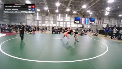 68 kg Champ. Rd Of 32 - Daniella Nugent, Cowgirls Wrestling Club vs Adysen Maupin, The Factory Wrestling Club