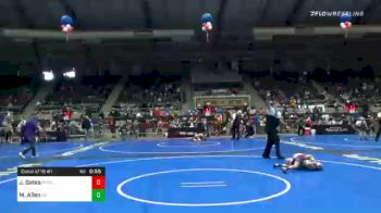 49 lbs Consolation - Jax Gates, Ponca City Wildcat Wrestling vs Mason Allen, G2