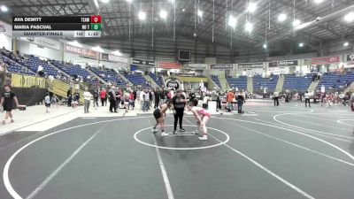 116 lbs Quarterfinal - Ava DeWitt, Team Montana vs Maria Pascual, No Team