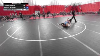110 lbs 2nd Place Match - Giana Grabot, B.A.M. Training Center vs Jasaiya Jackson, Wisconsin