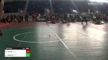 116 lbs 5th Place - Lana Leonard, High Desert Jets vs Sofia Correa, Team FCA