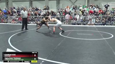 110 lbs Cons. Round 3 - Treviyah Thomas, Lawrence Elite Wrestling Club vs Charlie Eck, Brawlers