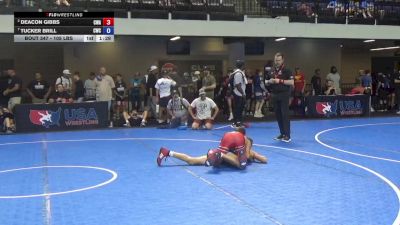 105 lbs Cons. Sub-quarters - Deacon Gibbs, Contenders Wrestling Academy vs Tucker Brill, Cozad Wrestling Club