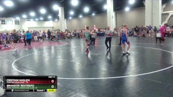 120 lbs Finals (2 Team) - Bryce Holt, Team Michigan Blue vs Milo Klaustermeier, Head Hunters Wrestling Club