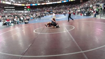 5A 132 lbs Champ. Round 1 - Isaiah Rupert, Nampa vs Tristan Vega, Burley