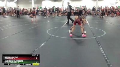 56 lbs Round 4 (6 Team) - Brody Owens, Firebird Elite vs Jackson Claycomb, U2 Starts & Stripes