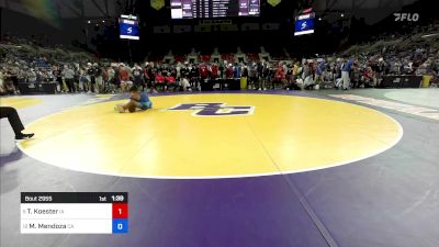 132 lbs Rnd Of 16 - Timothy Koester, IA vs Moses Mendoza, CA