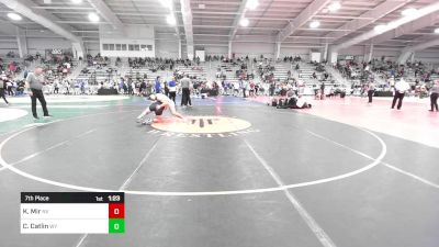 182 lbs 7th Place - Kage Mir, NV vs Cort Catlin, WY