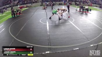 132 lbs Quarterfinal - Lonnie Adams, Churchill County vs Logan Goode, Boulder City