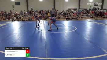 76 lbs Consolation - Triston Tomlinson, Hoisington Jr Cardinals vs KyLee Smith, Lions Wrestling Academy