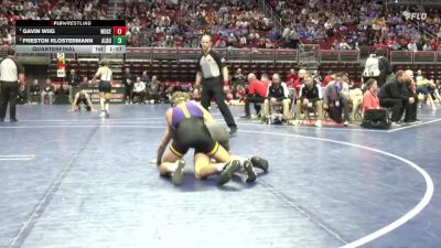 1A-138 lbs Quarterfinal - Gavin Wiig, Woodbury Central vs Preston Klostermann, Alburnett