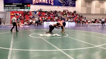 285 lbs Quarterfinal - Bryan Guzman, Shenandoah University vs Jalen Terry Winston, Apprentice School