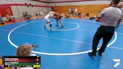 175 lbs Round 5 (6 Team) - Luke Dockins, Spartan Mat Club vs Zach Dawson, Chickasha