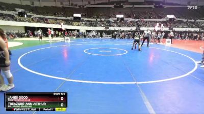 Kids Rookie Rookie 3-5 HWT B Semifinal - James Good, Tabb Wrestling Club vs Treazure-ann Arthur, Bull Island Grappling