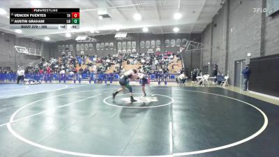 165 lbs Cons. Round 4 - Vencen Fuentes, Tulare Western vs Austin Graham, Liberty (Madera)