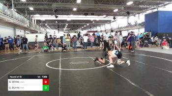 110 lbs Round Of 16 - Bradly White, UNATTACHED vs Gabriel Burns, Roundtree Wrestling Academy