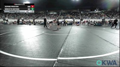125 lbs Round Of 16 - Sophie Proctor, Henryetta Knights Wrestling Club vs Breckyn Moyers, Shelton Wrestling Academy