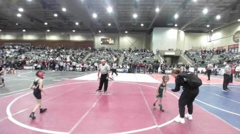 40 lbs Quarterfinal - Maddox Rodriguez, The Valley WC vs Benjamin Ohm, Gold Rush Wrestling