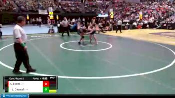 161 lbs Cons. Round 2 - Leilani Caamal, Vista Peak vs Alison Evans, Vista Ridge