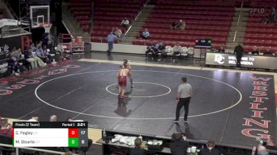 184 lbs Finals (2 Team) - Colin Fegley, Lock Haven vs Micah Dicarlo, The Citadel