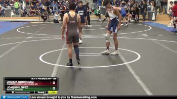 138 lbs Cons. Round 2 - Joshua Rodriguez, Fullerton Union High School Wr vs Joaquin Lopez, Neutral Grounds