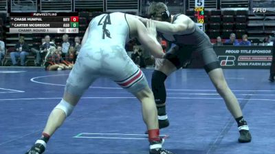 2A-165 lbs Champ. Round 1 - Carter McGregor, Algona vs Chase Humpal, NH/TV