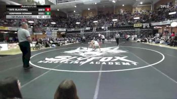 113 lbs 1st Place Match - Xzephren Donner, Russell Hs vs Tate Blackwill, Quinter Hs