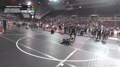 92 lbs Cons. Quarters - Zavian Palma-Vigil, Duran Wrestling Club vs Jionni Hernandez, Mile High Wrestling Club