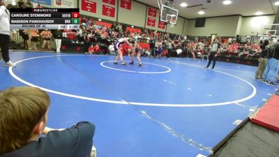 138 lbs Round Of 32 - Caroline Stemmons, Kiefer High School vs Madison Fankhauser, Bristow