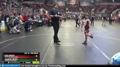 72 lbs Cons. Round 1 - Maddix Hicks, Saranac Youth WC vs Lou Smith, Michigan Revolution