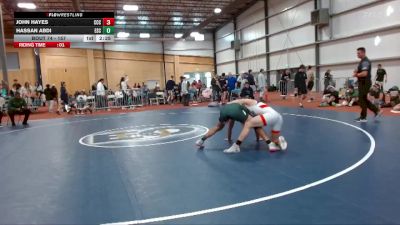 157 lbs Champ. Round 2 - Hassan Abdi, Evergreen State College vs John Hayes, Clackamas Community College