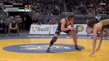 157 lbs Quarterfinal - Jackson Bradley, Cowan vs Mason Day, Brownsburg