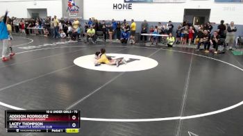 73 lbs Cons. Round 3 - Addison Rodriguez, Interior Grappling Academy vs Lacey Thompson, Bethel Freestyle Wrestling Club