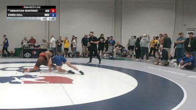 79 kg Cons. Sub-rd Of 32 - Sebastian Martinez, Air Force Regional Training Center vs Owen Hull, Wyoming Wrestling Reg Training Ctr
