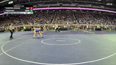 D3-132 lbs Champ. Round 1 - Tegan Ray, Kingsford HS vs Kashton Atwood, Grant