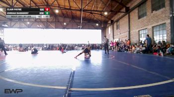 91 lbs Quarterfinal - Clair Payne, Runestone vs Jordan Rasberry, Henryetta Knights Wrestling Club