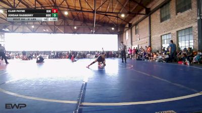 91 lbs Quarterfinal - Clair Payne, Runestone vs Jordan Rasberry, Henryetta Knights Wrestling Club