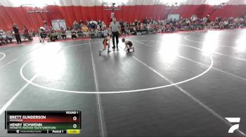 58-59 lbs Round 1 - Henry Schwenn, Poynette Panther Youth Wrestling vs Brett Gunderson, Wisconsin