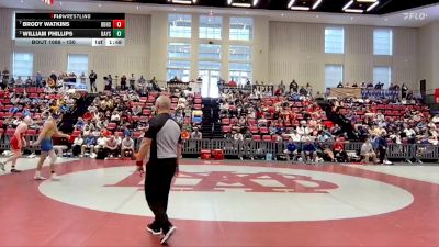 150 lbs Quarterfinal - Brody Watkins, Boyd Buchanan High School vs William Phillips, Baylor School