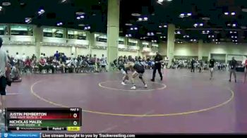 132 lbs Champ Round 1 (16 Team) - Justin Pemberton, Terre Haute South (1) vs Nicholas Malek, Rootstown Raiders