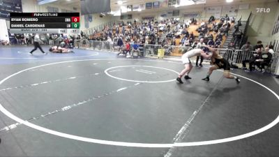 144 lbs Cons. Round 3 - Ryan Romero, Santa Margarita vs Daniel Cardenas, La Mirada