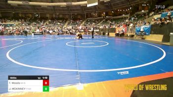 160 lbs Round Of 16 - True Woods, NM Beast vs JORDAN MCKINNEY, Team Tulsa Wrestling Club