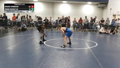 120 lbs Consi Of 32 #2 - Drake VomBaur, CO vs Eddie Woody Jr, IA