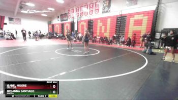 110 lbs Cons. Round 2 - Isabel Moore, Great Oak vs Breanna Santiago, Lincoln