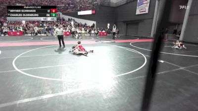 60 lbs Champ. Round 1 - Charles Oldenburg, Demons WC (Burlington) vs Bryher Schwarze, Crass Trained