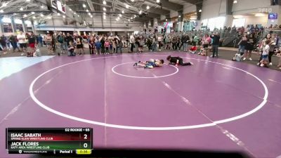 65 lbs Champ. Round 2 - Jack Flores, Katy Area Wrestling Club vs Isaac Sabath, Spring Klein Wrestling Club