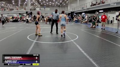 100 lbs Round 3 (8 Team) - Agnes Terpening, Crown City Queens Blue vs Alessia Lilly, Curby Polar Bears