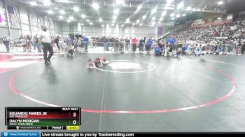 58 lbs Champ. Round 1 - Eduardo Mares Jr, Mat Demon WC vs Dalyn Morgan, Small Town Grims