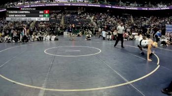 4A 175 lbs Semifinal - Jude Moulton, Hoggard vs Colton Campbell, Hickory Ridge High School